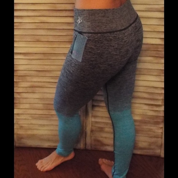 Ombré Leggings Stretch Yoga Pants Gym Workout - Picture 5 of 8